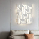 Axyaa Geometric Shadow Metal Sconce Light for Living Room Bedroom & Aisle
