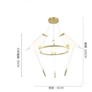 Axyaa Bird-themed LED Chandelier for Restaurant Living Room, Pendant Lamp, Floor & Desk Light