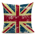 Axyaa Union Jack American Flag Throw Pillow Cases 45x45cm Square Top King Size