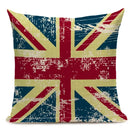 Axyaa Union Jack American Flag Throw Pillow Cases 45x45cm Square Top King Size