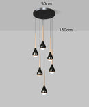 Axyaa Pendant Light: Modern LED Chandelier for Indoor Dining Room Lighting