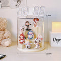 Axyaa Rotating Display Case for Collectibles - Dustproof Showcase Stand