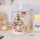 Axyaa Rotating Display Case for Collectibles - Dustproof Showcase Stand