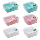 Axyaa Portable 4-Compartment Salad Lunch Box for Adult/Kid/Toddler