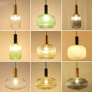 Axyaa Nordic Vintage Glass Pendant Lamp E27LED Bulb Bar Table Lamp