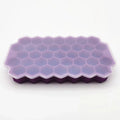 Axyaa Silicone Honeycomb Ice Mold with Cover for Easy Release