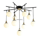 Axyaa Nordic LED Bean Chandelier, Postmodern Minimalist Pendant Light for Stylish Home Decor