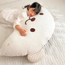 Axyaa Cartoon Cushion: Comfy Cotton Headrest Pillow for Bedroom