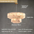 Axyaa Luxury Marble Brass Pendant Light - Nordic Gold Chandelier for Home and Office