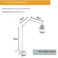 Axyaa Nordic Long Arm Rocker Floor Lamp for Office Living Room Bedroom Fishing Light
