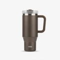 Axyaa Stainless Steel Tumbler: Large Luxury Vacuum Flask for Coffee, Water, Tea - with Straw Handle