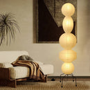 Axyaa Noguchi Floor Lamp: Japanese Wabi Sabi Design, LED Standing Light for Home, Hotel