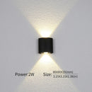 Axyaa Modern Garden Wall Light Waterproof Sconces LED Fixture IP66 AC85/265V