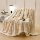Axyaa Three-Layer Wool Bed Blankets for Cozy Nights