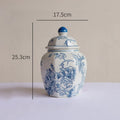 Axyaa Blue & White Porcelain Vase Set - High-End Jingdezhen Ceramic Flower Vase