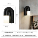 Axyaa Retro Ash Wood Acrylic Table Lamps - Dimmable LED Bedroom Decor