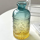 Axyaa Retro Art Glass Flower Vase for Living Room Decor