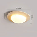 Axyaa Wabi Sabi Natural Stone LED Ceiling Lamp for Modern Home Decor