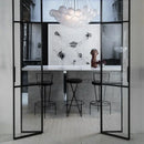 Axyaa Nordic Bubble Ball Chandelier Cream Glass Magic Bean Lamp