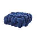 Axyaa Knotted Square Cushion: Nordic Aesthetic Stuffed Pillow for Office Chair Decor and Sleep
