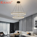 Axyaa LED Chandelier: Modern Dimmable Ceiling Light for Living Room, Bedroom, Restaurant - Energy-Saving