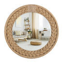 Axyaa Hand-Woven Nordic Decorative Hanging Mirror for Stylish Home Décor