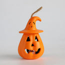 Axyaa LED Pumpkin Skull Lantern: Scary Halloween Night Light for Haunted House