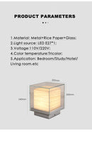 Axyaa Glass Bedside Table Lamp Modern Designer LED Light