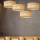 Axyaa Bamboo Woven Rattan Chandelier: Modern, Minimalist, Eastern Style Lighting