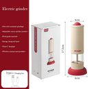 Axyaa Electric Salt Pepper Grinder Rechargeable Adjustable Coarseness One-Hand Operation RED