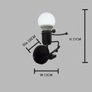 Axyaa Cute Doll Wall Light for Bedroom - LED Indoor Sconce Home Decors