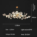 Axyaa Nordic Style LED Chandelier - Home Decor Hanging Light for Living Dining Kitchen Bedroom
