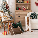 Axyaa Snowflake Christmas Tree Pillowcase - Holiday Party Decor Cover