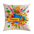 Axyaa Holi Holiday Pillowcase: Vibrant Decor for Home, Office, or Party