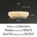 Modern Crystal LED Pendant Lights by Axyaa - Gold Plated Metal Hanging Lamp for Home Lighting