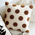 Axyaa Brown Plant Oat Cream Sofa Pillow Cover Retro Premium Cushion Cover