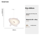 Axyaa Modern Silk Fabric LED Pendant Chandelier for Living Room, Restaurant - Handmade Lighting