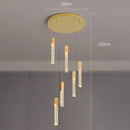 Axyaa Crystal Chandeliers & Indoor Lighting Fixtures: Modern Villa & Living Room Staircase Chandeliers