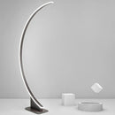 Axyaa Nordic LED Corner Floor Lamp in Coffee White for Home Decor Lighting