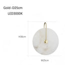 Axyaa Snowflake Marble Wall Lamp - Nordic Luxury LED Hanging Light