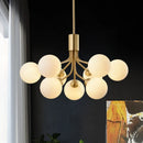 Glass Bubble Chandelier Shade LED Pendant Light Modern Bedroom Living Room Lighting by Axyaa
