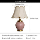 Axyaa Nordic Ceramic Floor Lamp Vase Design with LED Light and Fabric Lampshade