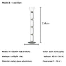 Axyaa Clear Glass Minimalist Floor Lamp for Modern Living Room Bedroom Decorating