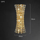 Axyaa Crystal Wall Lamp Small Waist Shape Staircase Light Luxury Master Bedroom Bedside Lighting