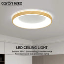 Axyaa Modern LED Wood Grain Ceiling Light for Home Decor