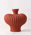 Axyaa Ceramic Flower Vase Decor for Living Room Tabletop, Retro Luxury Arrangements