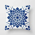 Axyaa Blue Mandala Pattern Pillow Case 45*45cm
