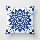 Axyaa Blue Mandala Pattern Pillow Case 45*45cm