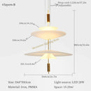 Axyaa Flying Saucer LED Chandelier for Dining Living Restaurant Bar