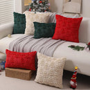 Axyaa Green Pumpkin Plush Faux Fur Couch Pillow Cover